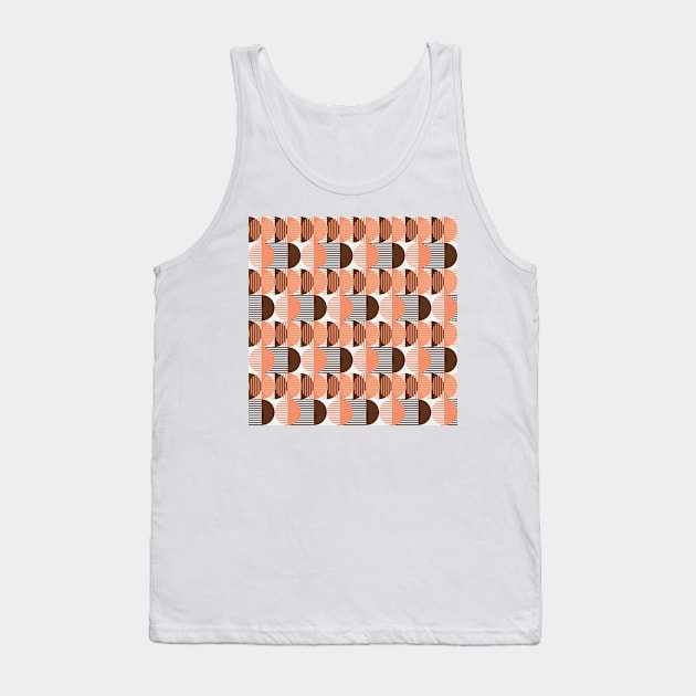 60s Mid Modern Pattern Tank Top by GenerativeCreations